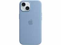 Silikon Case mit MagSafe für iPhone 15 winterblau