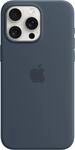 Silikon Case mit MagSafe f&uuml;r iPhone 15 Pro Max sturmblau