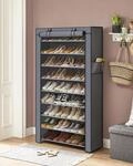 SONGMICS Schuhregal Schuhschrank, 10 Ebenen, f&uuml;r bis zu 40 Paar Schuhe