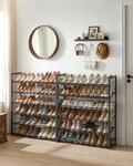 SONGMICS Schuhregal Schuhst&auml;ndern, Schuhschrank 12 Ablagen f&uuml;r 48-60 Paar