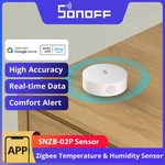 SONOFF SNZB-02P Zigbee-Temperatur-Feuchtigkeitssensor, hochpr&auml;ziser Alarm,