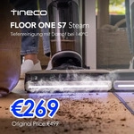 Tineco Floor One S7 Steam Kabelloser Dampfmopp-Bodenreiniger f&uuml;r hartn&auml;ckigen