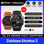 [Flaggschiff 2023] Zeblaze Stratos 3 Premium GPS Smartwatch Ultra HD AMOLED Display