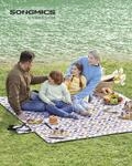SONGMICS Picknickdecke, gro&szlig;, Campingdecke, f&uuml;r Park, Garten, Strand, wasserdicht,