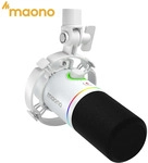 MAONO PD200X RGB Gaming-Mikrofon, dynamisches Mikrofon, USB/XLR Dual-Modus-Mikrofon,