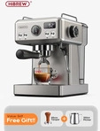 HiBREW 20Bar halbautomatische Espressomaschine, temperaturverstellbar, 58 mm