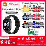 Xiaomi Redmi Watch 5 Lite 1.96'' AMOLED Screen Bluetooth GNSS 150+ Sport Modes Blood
