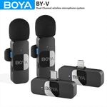 Boya BY-V drahtlose Laval ier Revers Mikrofon f&uuml;r iPhone Android Handy PC Computer