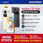 Nubia Z70 Ultra Smartphone Neue 5G Vollbild-Unteranzeige-Kamera AI-Kamera