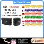 Dji mic mini (2 tx 1 rx Lade koffer) /1 tx 1 rx Funk mikrofon mit intelligenter