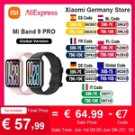 Xiaomi smart band 9 pro smart band globale version 1.74 "amoled display bluts auer