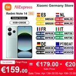 Globale Version Xiaomi Redmi Note 14 5G Smartphone NFC MTK Abmessung 7025-Ultra 108MP