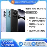 Global Version Xiaomi Redmi Note 14 Pro 4G Smartphone MediaTek Helio G100-Ultra 200MP