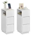VASAGLE Nachttisch (2-St), 1er Set/2er Set, schmal, Beistelltisch mit 2...