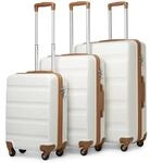 KONO Koffer Leichter Hartschalenkoffer , Trolley Reisekoffer mit 4 Zwillingsrollen &