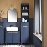 SoBuy BZR112 Hochschrank Badezimmer Schrank Badschrank schmal Badregal