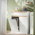 SoBuy BZR79 Badezimmerschrank mit W&auml;schekorb und Schublade, mit T&uuml;r und...
