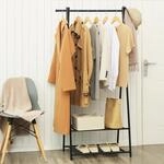 SONGMICS Kleiderst&auml;nder, Garderobenst&auml;nder, Garderobe, 2 Ablagen f&uuml;r Schuhe...