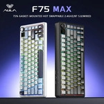 AULA F75 MAX mechanische Gaming-Tastatur, 75 % verkabelt/Bluetooth/2,4 G,