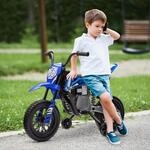AIYAPLAY Kinder Elektro-Motorrad 12V Kindermotorrad mit Musik, 2,4-5 km/h