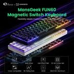 Akko MonsGeek FUN60 Mechanische Tastatur, Magnetschalter, 60 % Gaming-Tastaturen,