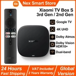 New Xiaomi TV Box S 3rd Gen, Smart Android TV Box 4K UHD Media Player, Dolby...