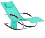 SoBuy OGS28 Sonnenliege Gartenliege schaukel mit Tasche und atmungsaktiv und...