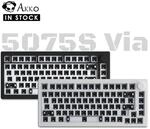 Akko 5075S Kit DIY f&uuml;r Benutzerdefinierte RGB Backlit 5-Pin Hotswap Mechanische
