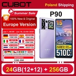 [Versand aus Polen] Cubot P90 Smartphone Android 15 24(12+12)GB + 256GB 6,88" 120Hz