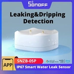 SONOFF SNZB-05P Zigbee Smart Wasserlecksensor Leck- und Tropferkennung...