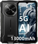 DOOGEE Fire 7 5G Robustes Telefon 13000 mAh Akku Android 15 6,6'' Bildschirm 64 MP