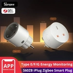 SONOFF S60ZB iPlug Zigbee Smart Plug Energie&uuml;berwachung Drahtlose Steckdose Timer
