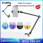 SmallRig Desktop-Schie&szlig;-Magic-Armst&uuml;tze mit krabbenf&ouml;rmigem Klemm-Set,