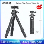 SmallRig Taschenstativ-Set aus Kohlefaser mit Kugelkopf-Aufbewahrungstasche f&uuml;r