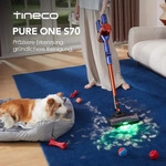 Tineco Pure ONE S70 Akku Staubsauger, 200 AW, LED, 3DSense Pro Reinigungssystem, Biz