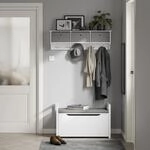 SoBuy FSR76-W Truhenbank mit Sitzfl&auml;che Sitzbank mit Stauraum Sitztruhe mit...