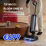 Tineco Floor One S9 Artist Steam Pro Nass Trockensauger, 160℃ HyperSteam