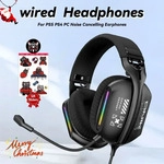 ONIKUMA Kopfh&ouml;rer mit Ger&auml;uschunterdr&uuml;ckung, kabelgebunden, Spiel-Headset,