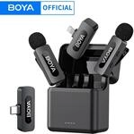 BOYA BY-V3 Kabelloses Lavalier-Revers-Mikrofon mit Ger&auml;uschunterdr&uuml;ckung,