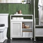 SoBuy BZR119-W Nischenregal 20cm Nischenschrank mit Rollen K&uuml;chenregal...