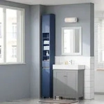 SoBuy BZR34 Badezimmerschrank Hochschrank Schmal Badschrank f&uuml;r kleine B&auml;der...