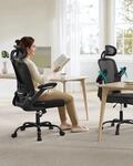 SONGMICS B&uuml;rostuhl, ergonomisch, Schreibtischstuhl, Drehstuhl mit Mesh