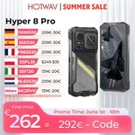 HOTWAV Hyper 8 Pro Robustes Smartphone 125 dB Lound-Lautsprecher 55 W Schnellladung