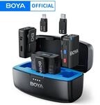BOYA BOYAMIC Professionelles kabelloses Lavalier-Ansteckmikrofon f&uuml;r iPhone und