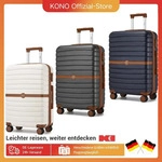 KONO Hartschalen-Koffer (55/66/76 cm) &ndash; PC Reisekoffer-Set mit 360&deg;-Rollen &