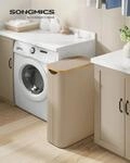 SONGMICS W&auml;schekorb mit Deckel,W&auml;schesammler 65 L,platzsparend,herausnehmbarer