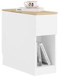 SoBuy FBT162-WN Nachttisch mit Stauraumregal und Schubladen Platzsparender...