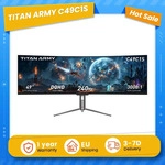 TITAN ARMY C49C1S Fast VA Gaming-Monitor, 49-Zoll 32:9 Curved, 1800R Kr&uuml;mmung...