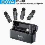 BOYA BY-V4 Wireless Lavalier-Mikrofon f&uuml;r iPhone 15/16 Serie Typ C Smartphone