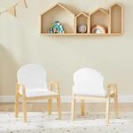 SoBuy KMB24-Wx2 2er Set Stuhl h&ouml;henverstellbar St&uuml;hlchen mit Armlehnen und